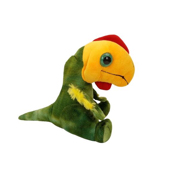 Wild Republic Oviraptor Green Yellow Dinosaur Plush Stuffed Animal Toy 2014 - Picture 4 of 10